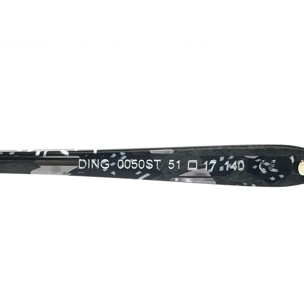 BOZ Eyeglasses Frames DING 0050ST Festival Noir Black Gray Crystals 51-17-140